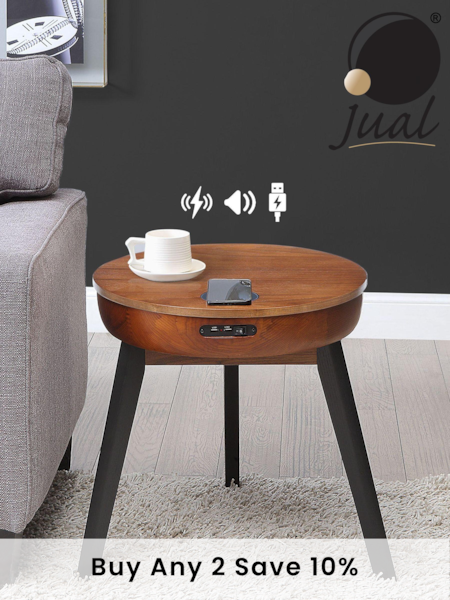 Jual Walnut San Francisco Smart Side Table (C19057) | £330