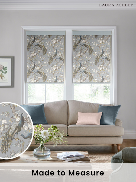 Laura Ashley Blue Belvedere Made To Measure Roller Blind (C19147) | £58