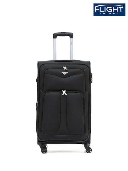 Flight Knight Medium Softcase Lightweight Check-In Suitcase With 4 Wheels (C19652) | £60