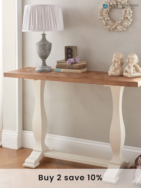Bentley Designs Cream Belgrave Two Tone Cream Console Table (C19818) | £375