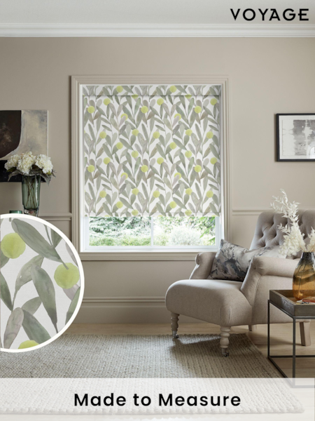 Voyage Sage Green Blackout Enso Made to Measure Roller Blind (C19979) | £73