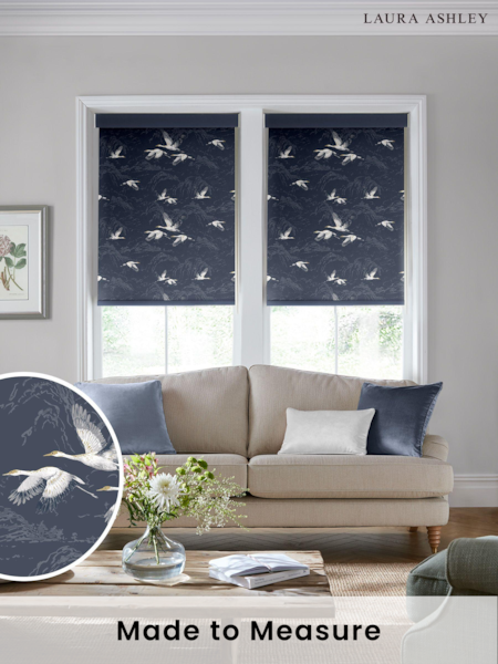 Laura Ashley Blue Animalia Made To Measure Roller Blind (C20083) | £58