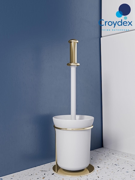 Croydex Grosvenor Gold Toilet Brush and Holder (C20306) | £94