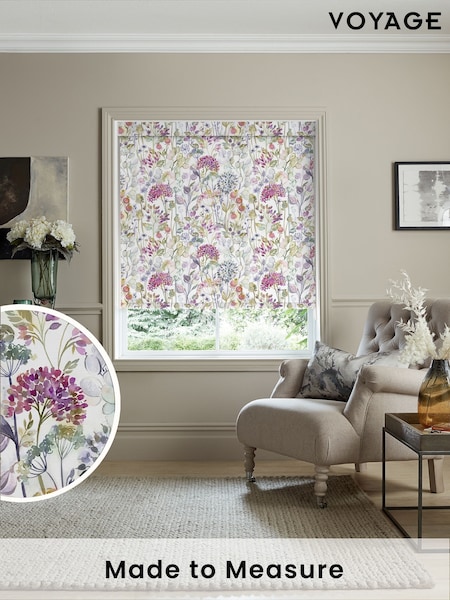 Voyage Lotus Purple Blackout Country Hedgerow Made to Measure Roller Blind (C20770) | £73