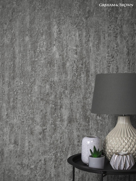 Graham & Brown Grey Orbit Deep Silver 10M Wallpaper (C21504) | £75