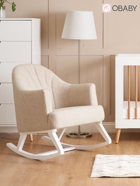 Obaby Oatmeal Round Back Rocking Nursing Chair (C21875) | £350