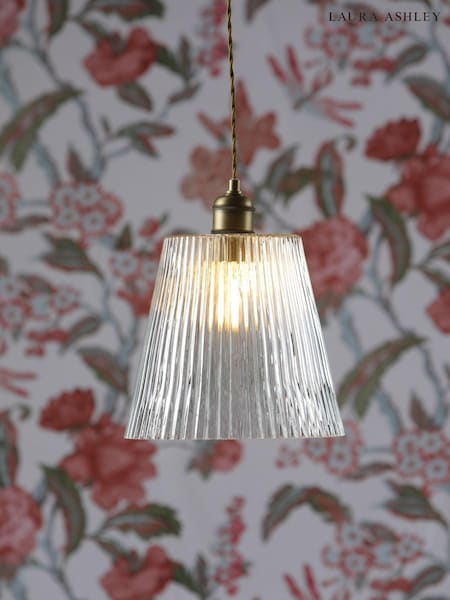 Laura Ashley Aged Brass Callaghan Pendant Large Ceiling Light (C22097) | £99