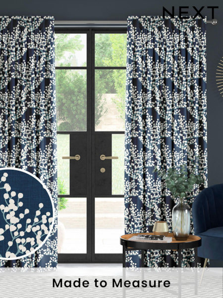 Blue Grove Made To Measure 100% Cotton Curtains (C22205) | £61