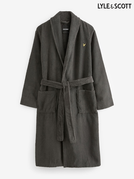 Lyle & Scott Light Grey Lucas Bathrobe (C22324) | £67.50