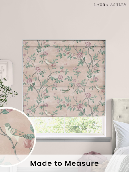Laura Ashley Pink Eglantine Made To Measure Roman Blinds (C22895) | £84
