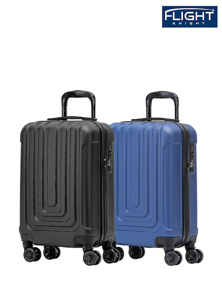 Flight Knight Easy Jet Hard Shell Cabin Carry On Case Suitcase 55x35x20cm Set Of 2 (C22928) | £90