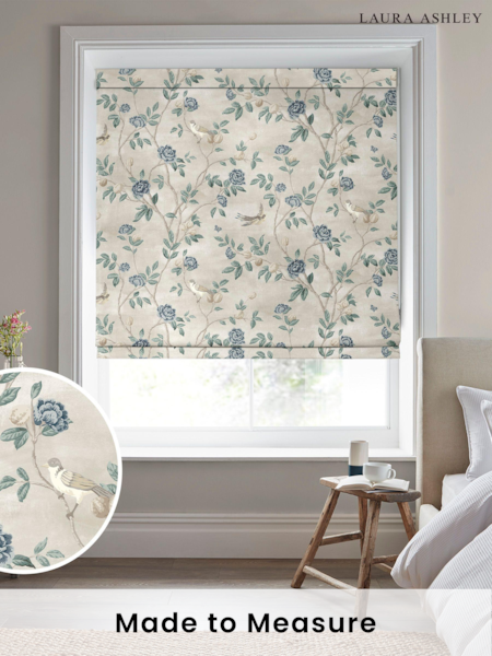 Laura Ashley Blue Eglantine Made To Measure Roman Blinds (C22989) | £84