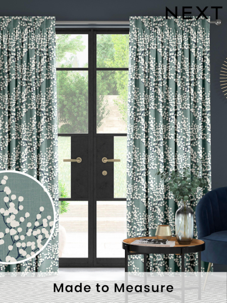 Blue Grove Made To Measure 100% Cotton Curtains (C23015) | £61
