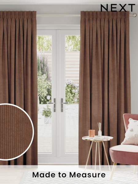 Cognac Brown Jangga Made To Measure Curtains (C23058) | £100