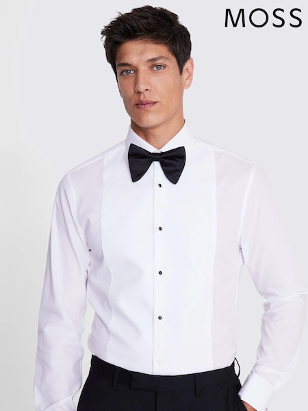 MOSS White Slim Marcella 100% Cotton Dress Shirt (C23225) | £60