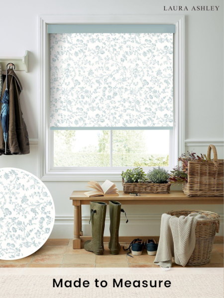 Laura Ashley Eucalyptus Blue Aria Made To Measure Roller Blind (C24119) | £58