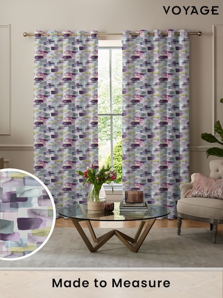 Voyage Summer Purple Kampala Made to Measure Curtains (C24124) | £109