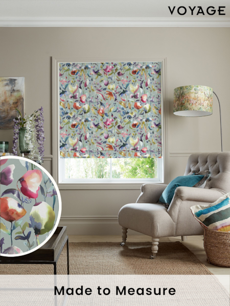Voyage Pacific Blue Jayin Made to Measure Roman Blind (C24623) | £89