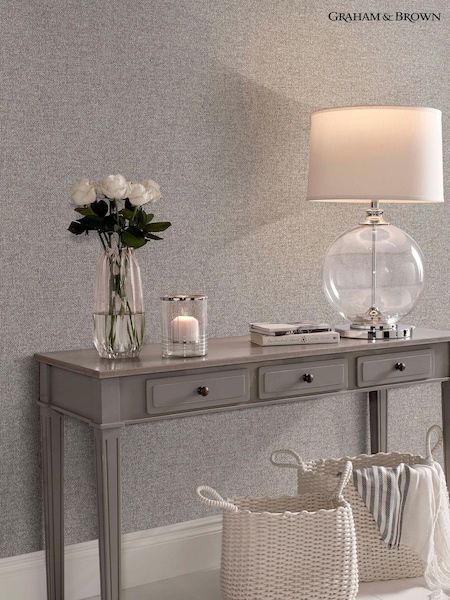 Graham & Brown Brown Twill 10M Wallpaper (C24808) | £75