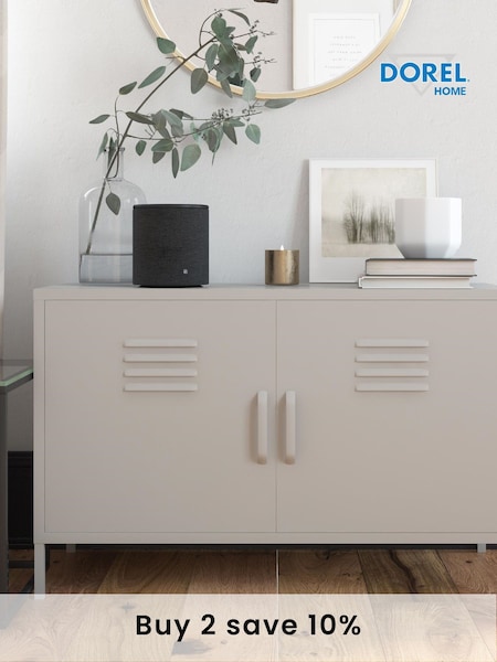 Dorel Home Taupe Europe Bradford 2 Door Metal Accent Cabinet (C25044) | £170