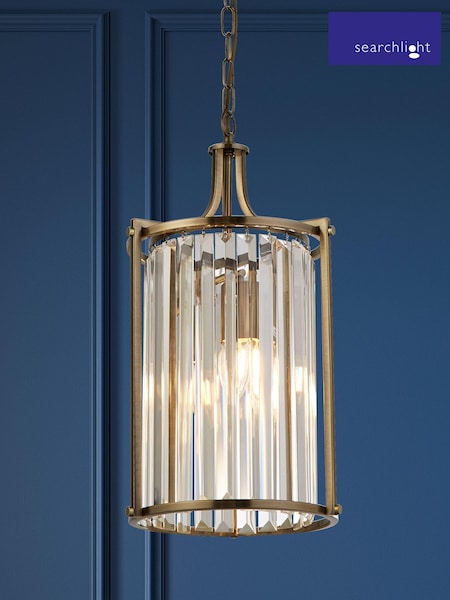 Searchlight Brown Hermione 2 Light Ceiling Light (C25387) | £130