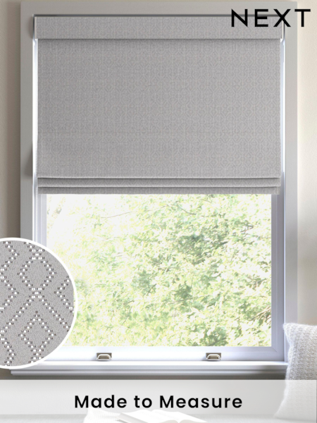 Grey Glam Made To Measure Roman Blinds (C25630) | £84
