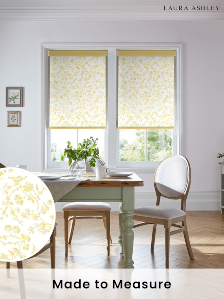 Laura Ashley Ochre Yellow Aria Made To Measure Roller Blind (C26428) | £58