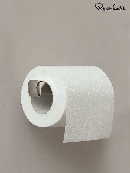 Robert Welch Silver Burford Toilet Roll Holder Fixed (C26582) | £52