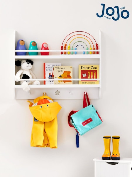 JoJo Maman Bébé Star Wall Shelf With Hooks (C26966) | £45