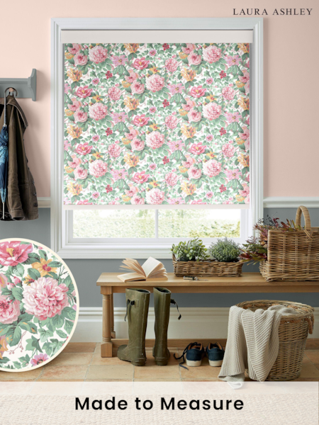 Laura Ashley Rose Pink Aveline Made To Measure Roller Blind (C27177) | £58