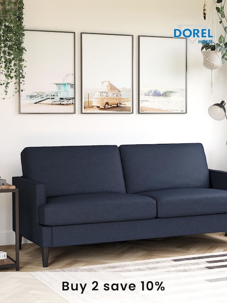 Dorel Home Blue Europe Asher Linen Sofa (C27583) | £460