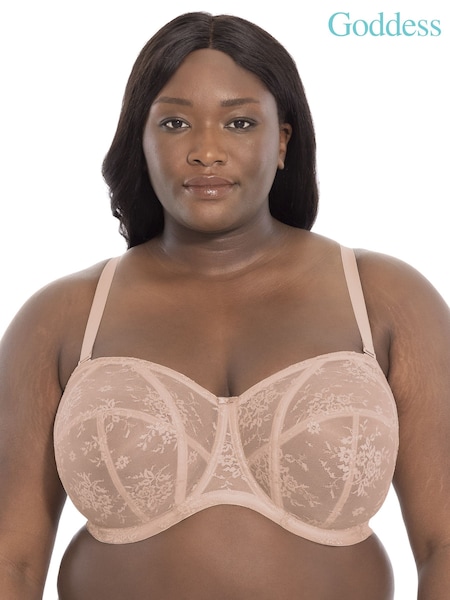 Goddess Natural Fawn Verity Underwire Strapless Bra (C29123) | £40