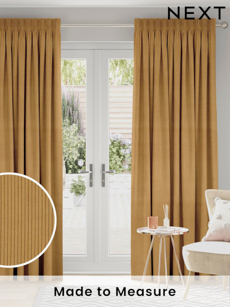 Mustard Yellow Jangga Made To Measure Curtains (C30402) | £100