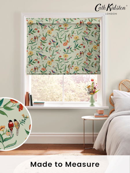 Cath Kidston Green Summer Birds Made To Measure Roman 100% Cotton Blinds (C31035) | £75