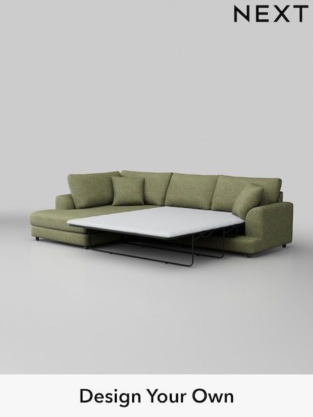 Chunky Boucle Easy Clean/Mid Green Parker (C31393) | £2,525