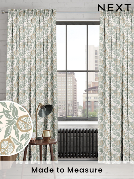 Green Halo Made To Measure 100% Cotton Curtains (C31711) | £61