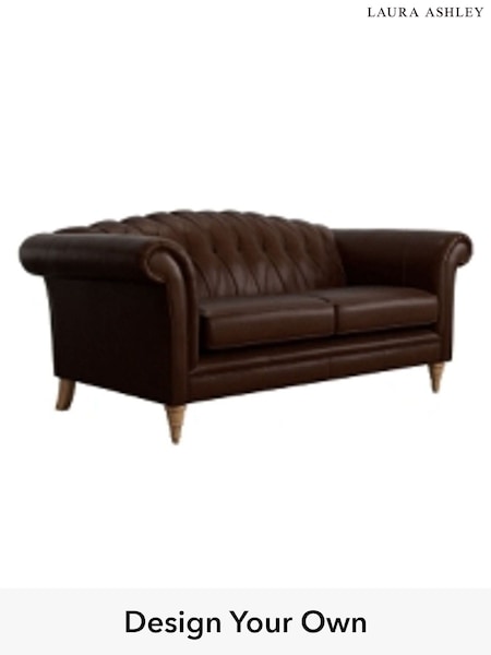 Bronington Leather/Hazel Brown Gloucester Buttoned Leather By Laura Ashley (C31942) | £2,250