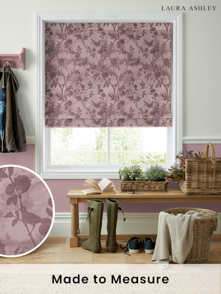 Laura Ashley Purple Eglantine Made To Measure Roman Blinds (C32471) | £84