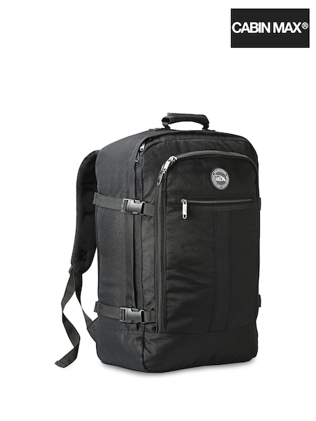 Cabin Max Chrome Black Metz 44L Carry On 55cm Backpack (C32761) | £35