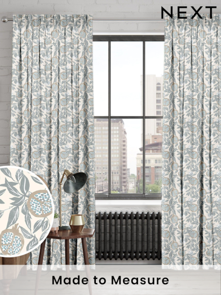 Green Halo Made To Measure 100% Cotton Curtains (C33515) | £61