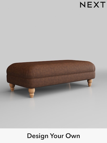 Monza Faux Leather Easy Clean/Chestnut Brown Ashford (C33556) | £475
