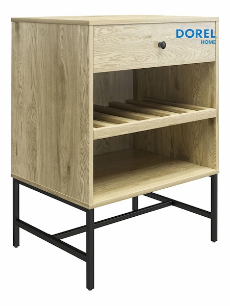 Dorel Home Linseed Oak Europe Tamlin Beverage Cabinet (C33738) | £110
