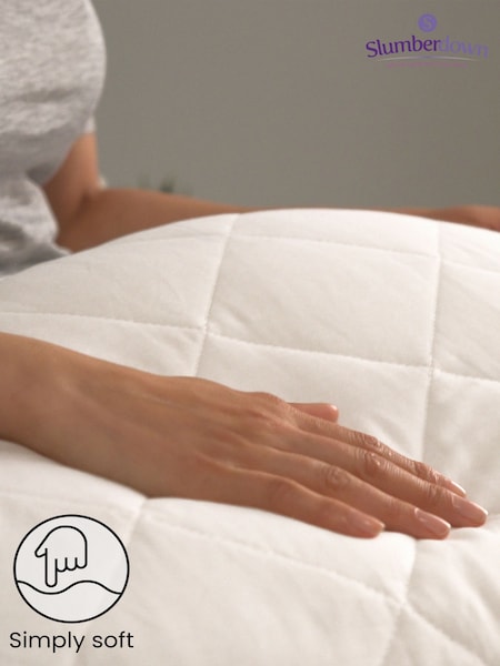 Slumberdown Anti Allergy White Pillow Protectors 2 Pack (C33829) | £16