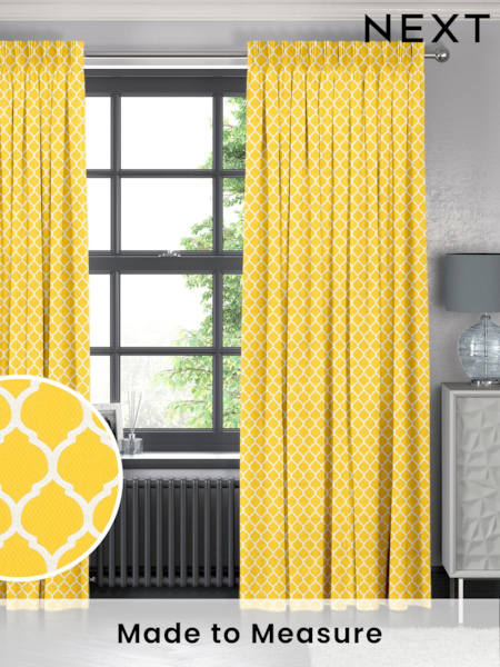 Yellow Haines Made To Measure Curtains (C33935) | £100
