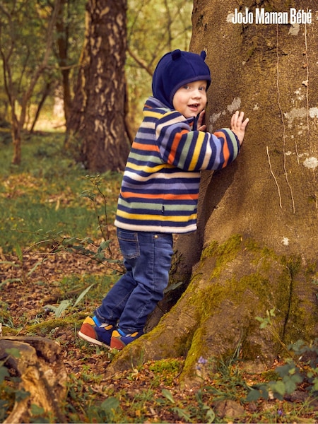 JoJo Maman Bébé Navy Cosy Polarfleece Balaclava (C34518) | £17.50