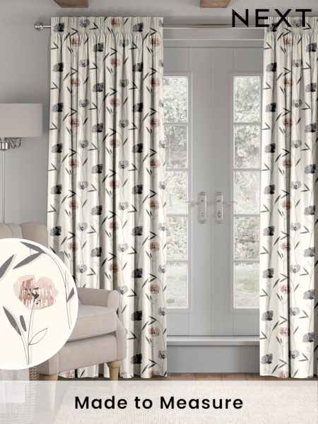 Pink Hetty Made To Measure 100% Cotton  Curtains (C34780) | £61