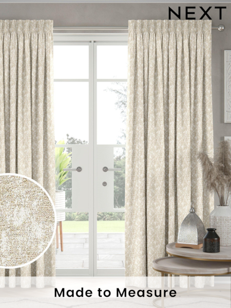 Natural Kalma Made To Measure Curtains (C34850) | £100