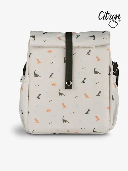 Citron Green Insulated Dino Roll-Up Lunch Bag (C35216) | £25