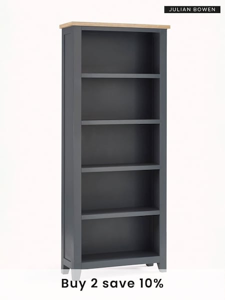 Julian Bowen Grey Bordeaux Tall Bookcase (C35286) | £325