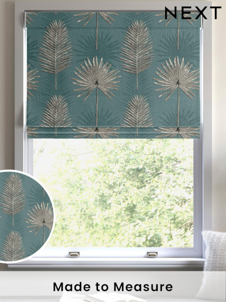 Forest Green Sellus Made To Measure Roman 100% Cotton Blind (C35290) | £52